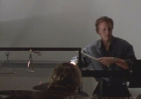 percussionist Ian Kerr, from video by Darryl Saffer