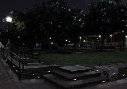 proposed night lighting, image by Tillett Lighting Design