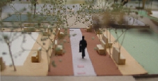 detail, Plaza of the Cicadas, courthouse court perimeter