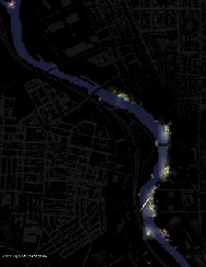 night-view,Schuylkill lamps & lookouts, Tillettt Lighting